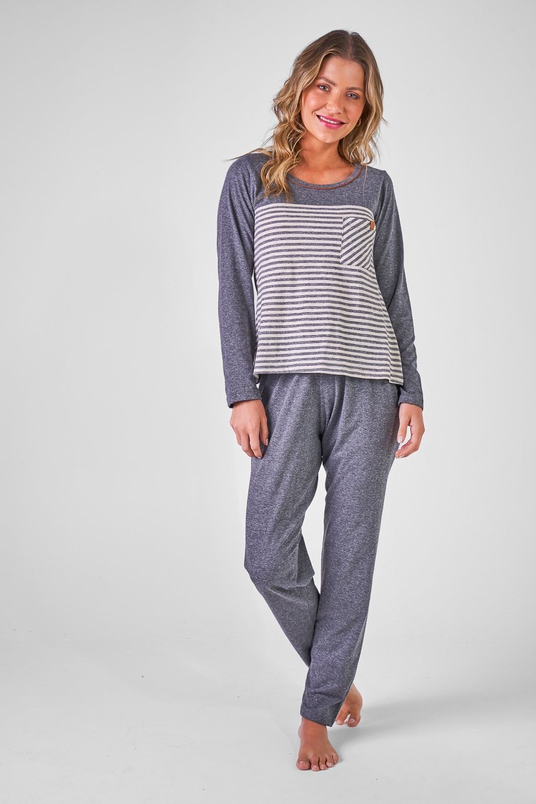 Pijama Feminino Algodao Lisboa